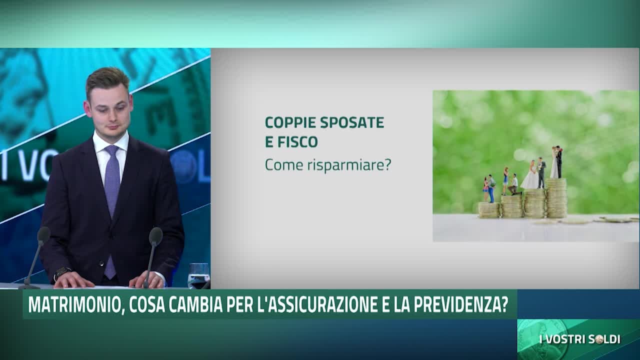 I VOSTRI SOLDI - MATRIMONIO, COSA CAMBIA PER L' ASSICURAZIONE E LA PREVIDENZA? - 26.04.24