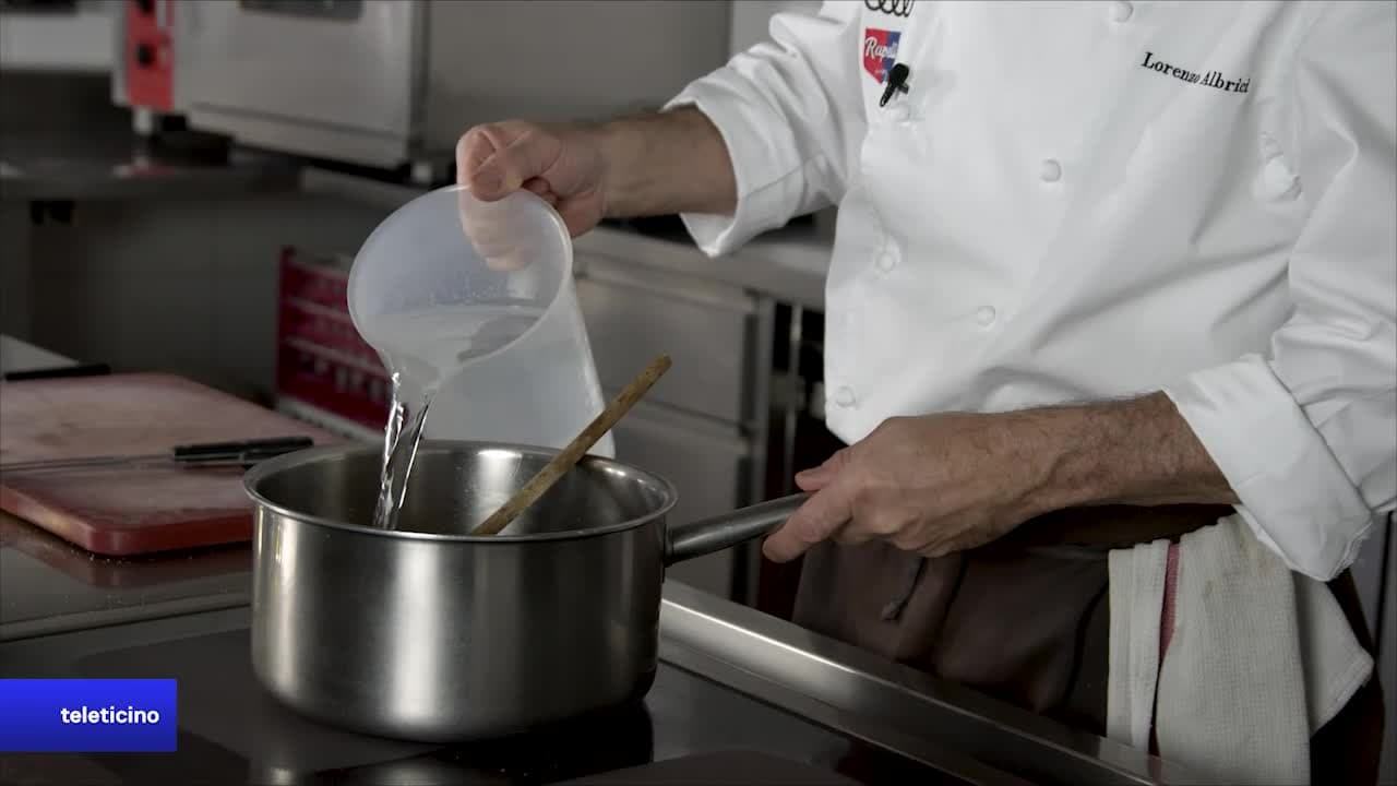 Albrici in 8 minuti - Coda di manzo in gelatina con insalatine stagionali e salsa al wasabi