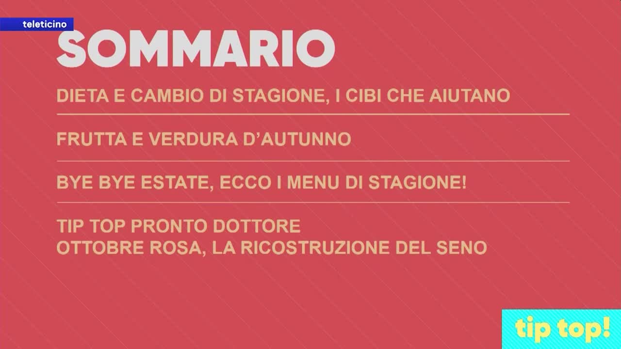 Tip Top del 23 settembre 2025 - FRUTTA E VERDURA D'AUTUNNO